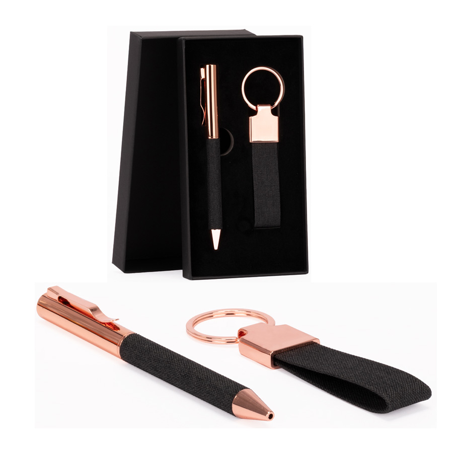 Set de Regalo MINE negro con detalles encobrizados